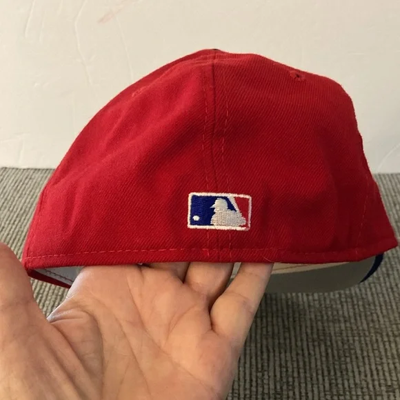 New Era Phillies wool baseball hat cap 59/50 only cap worn on field Philadelphia - Picture 5 of 17